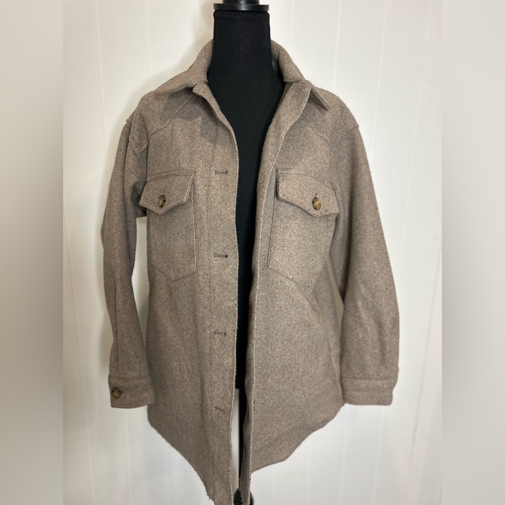 Love Tree Taupe Shacket